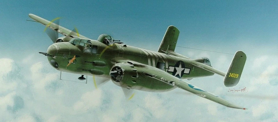 TRUE TO ORIGINAL WWII FLYING TIGERS AVG WARBIRD: North American B-25H Mitchell - Image 2 of 2