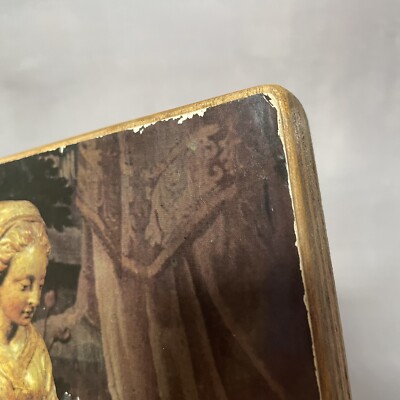 Icône Religieuse Sur Bois : Vierge à Lenfant / Crèche De Chource  10 Imgx500 8146