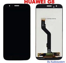 DISPLAY +TOUCH SCREEN PER HUAWEI ASCEND G8 NERO BLACK LCD RICAMBIO VETRO NUOVO