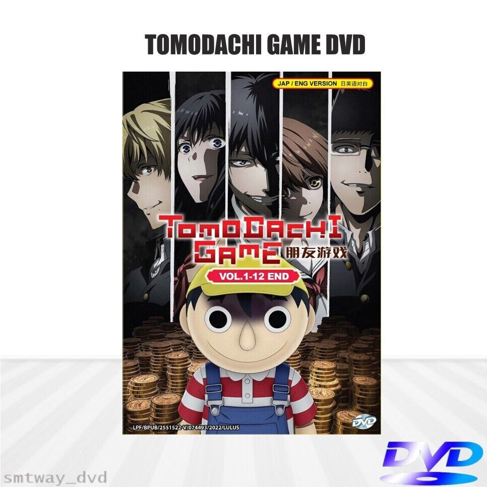 DVD Anime Tomodachi Game (Friends Game) Complete Series (1-12 End) English  Dub