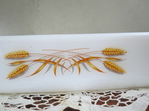 Fire King Wheat Pattern 8" Square Cake Pan - Picture 2 of 8