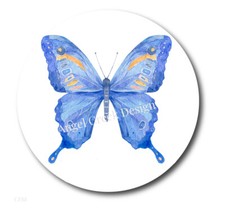 Blue Butterfly Favors Scrapbook Stickers Spring Butter Fly Envelope Seals