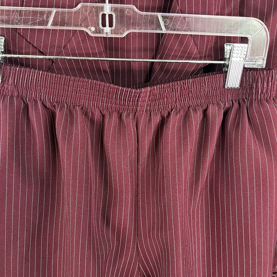 Levi's изгиб более 2 ПК брюки костюм комплект женщин Blazer размер 16 брюки 14 бордовый - Изображение 3 из 4