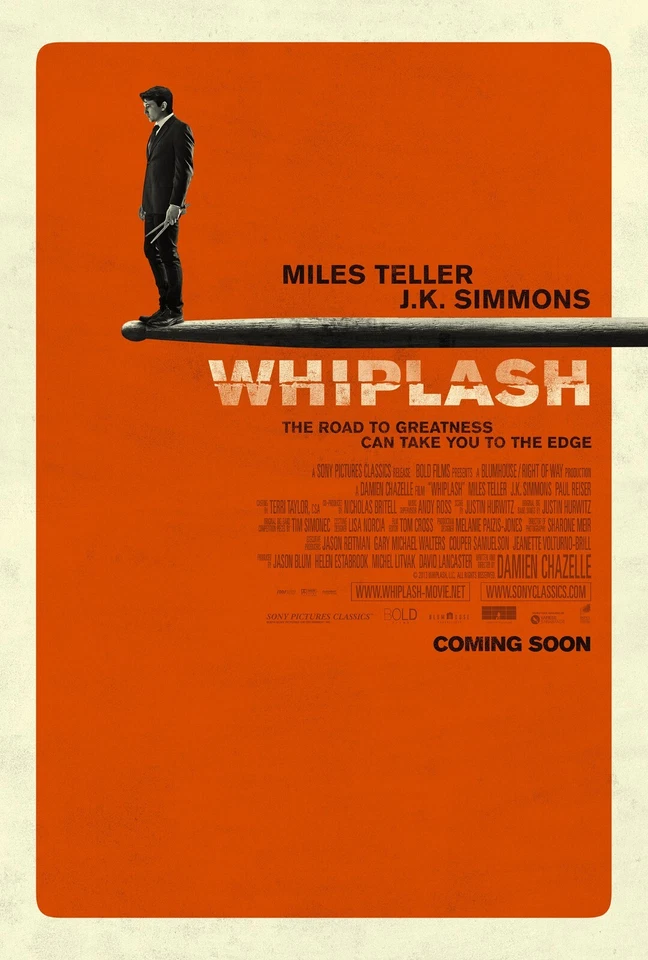 Whiplash movie poster (b) - 11" x 17" inches - Miles Teller, J.K. Simmons