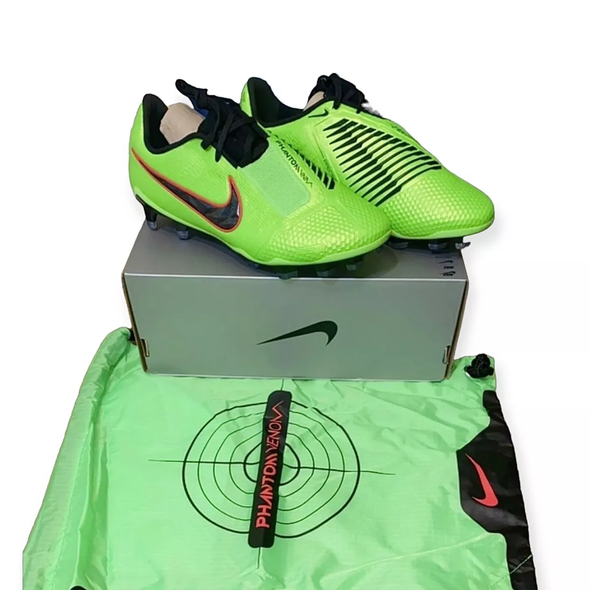 NIKE Phantom Venom Elite FG Green Strike ACC Size 6.5 Soccer Cleats AO7540 306