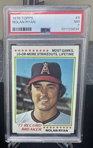 1978 TOPPS NOLAN RYAN PSA 7 NM.  Angels. Ships ASAP