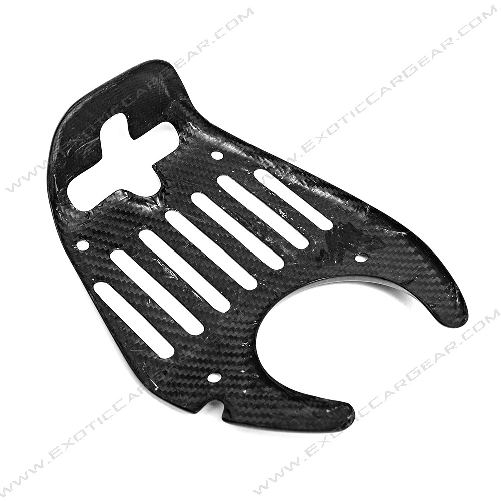Ferrari 458 Carbon Fiber Rear Hatch Lock Plate With Custom Stripe 