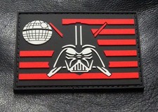 Darth Vader Flag Patch HOOK-3D PVC Rubber