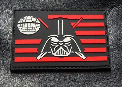 HOOK-3D PVC Rubber Darth Vader Flag Star Wars Tactical Morale Patch