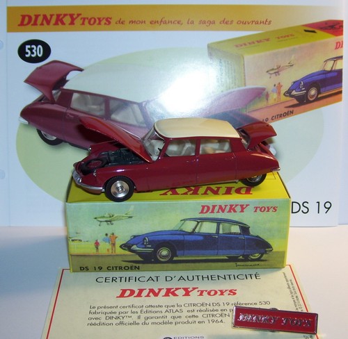 Miniature DINKY TOYS By Atlas : Citroën DS19 échelle 1/43 - Modèle Neuf En Boîte