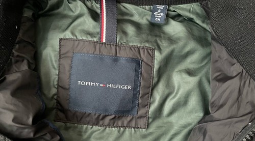 Tommy Hilfiger Entendaunen gefütterte Jacke schwarz durchgehender Reißverschluss Herren - Small - Bild 3 von 5