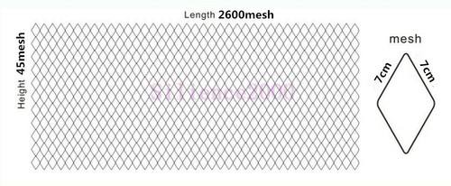 Weißes Nylon Seidennetz Fischernetz Monofilament Halbzeug 10-20cm Loch - Bild 19 von 34