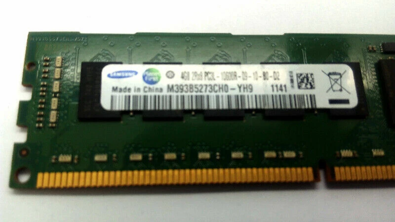 SAMSUNG 4GB Server RAM 2Rx8 PC3L-10600R M393B5273CH0-YH9 DDR3-1333 Server Memory - Image 2 of 3