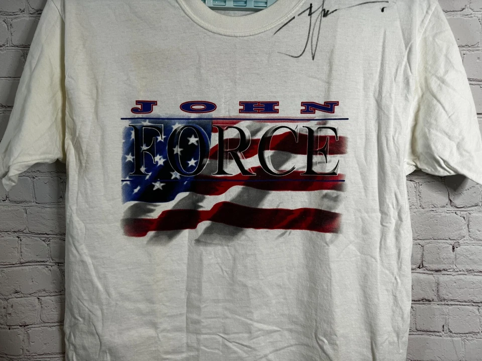 Camiseta John Force American Racing Legend NHRA Autografiada 2002 Talla XL Foto 2 de 4