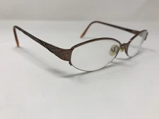 BULOVA TARRAGONA Eyeglasses 53-17-135 Matte Brown Polish Half Rimless DU95