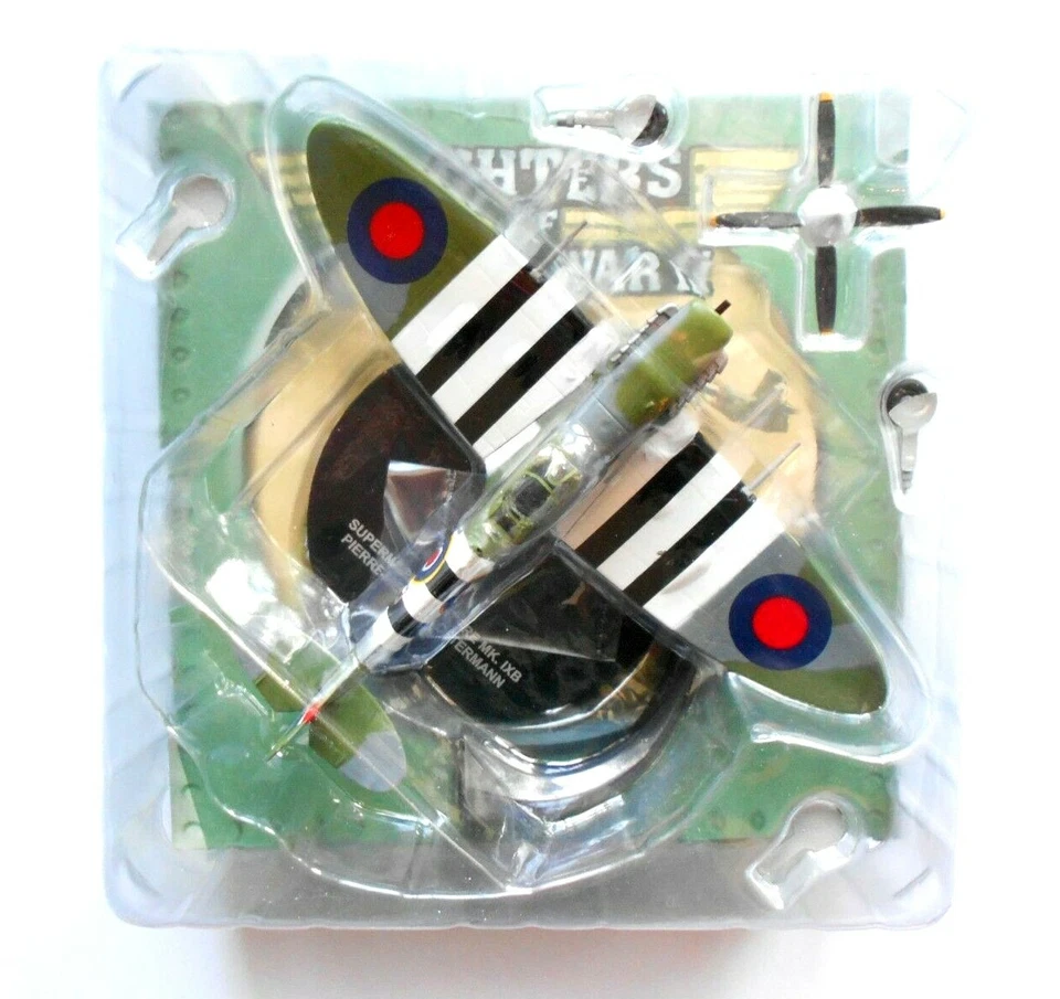 SUPERMARINE SPITFIRE MK. IXB  PIERRE-HENRI CLOSTERMA ATLAS Fighters  1:72 #005 - Immagine 3 di 4