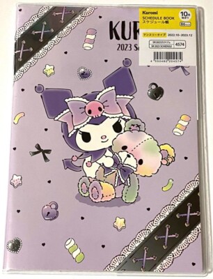 Kuromi B6 Schedule Book 2023 Sanrio Diary Notebook Monday Start For School,Work