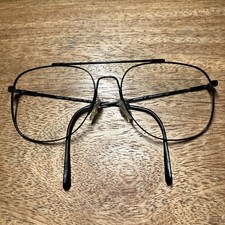 Marchon Eyeglasses Aviator Frames 59-16-145 Autoflex Flexon 14 Black