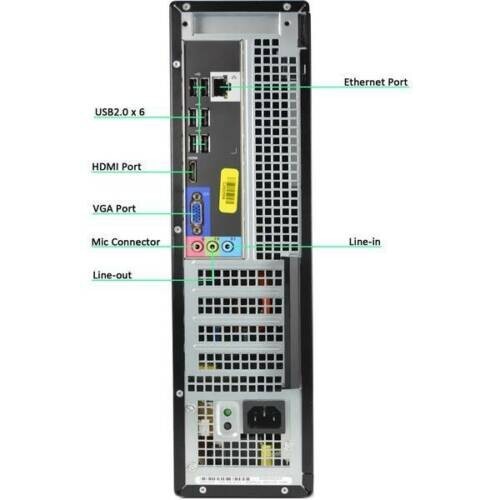 Dell OptiPlex Windows 7 Pro 3.1GHz PC Desktop 90 Day Warranty Wi-Fi 8GB DVD/RW - Picture 6 of 9
