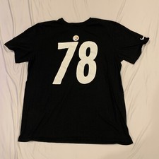 Men's XL Nike Pittsburgh Steelers #78 Alejandro Villanueva Tee Tshirt Black
