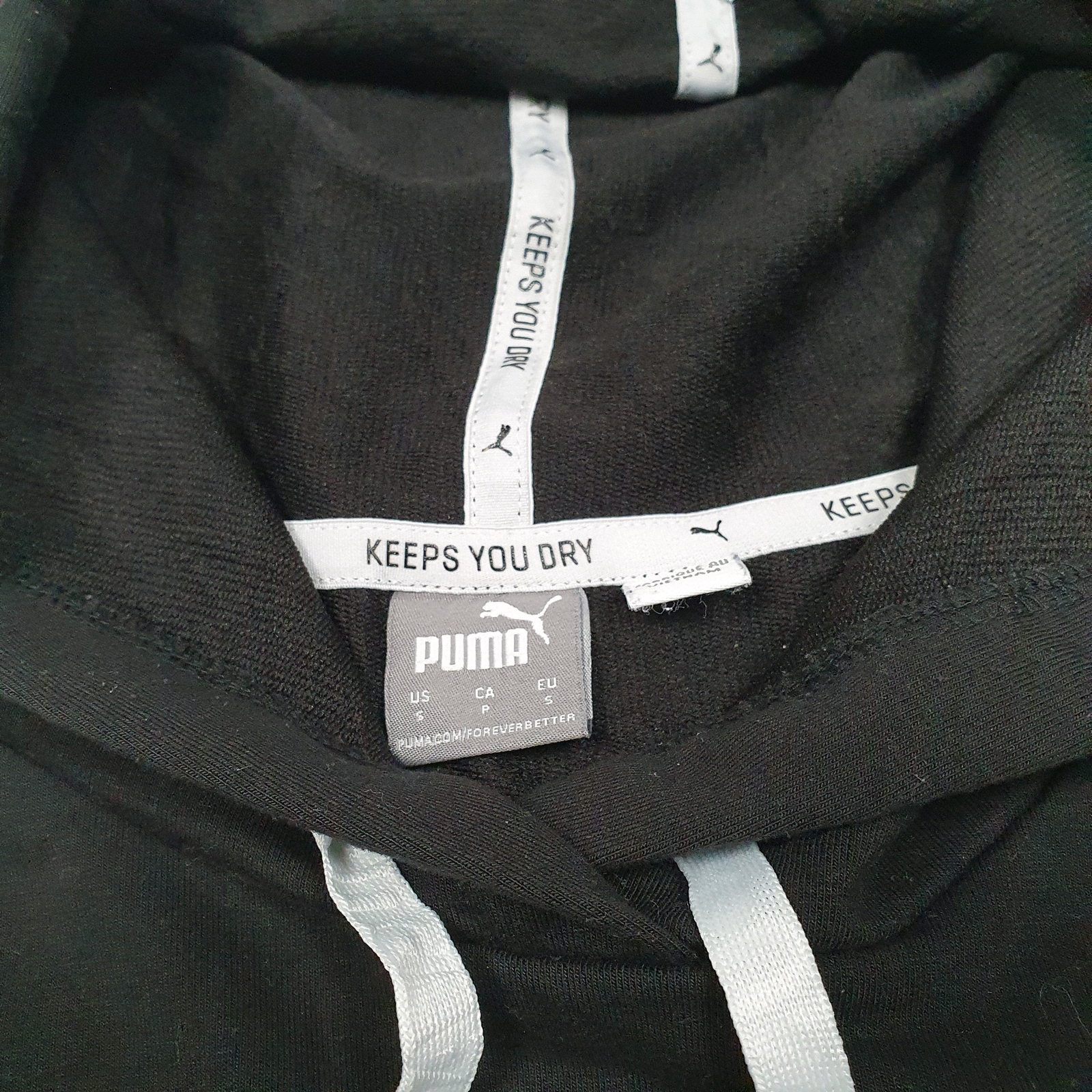 PUMA Hoodie Cropped Workout Jumper Sweatshirt Womens S image 2