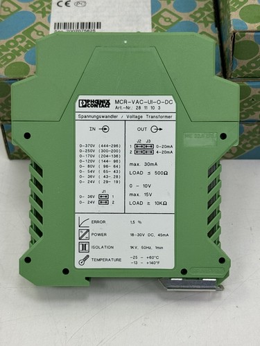 PHOENIX CONTACT MCR-VAC-UI-O-DC VOLTAGE TRANSDUCER 2811103 - 第 8/8 張圖片
