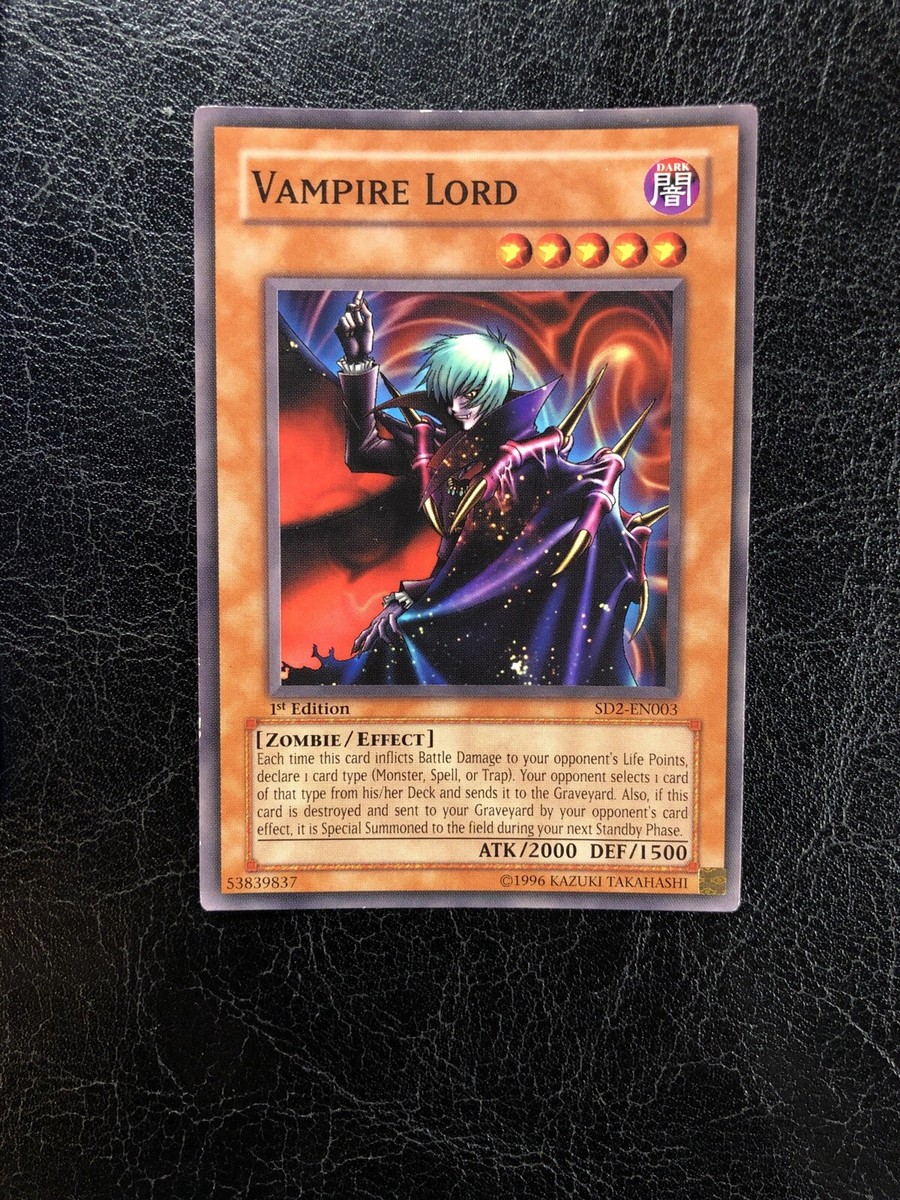 Yugioh Vampire Lord Rare 1st Edition | eBay
