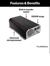 Furrion Pure Sine Wave RV Power Inverter - 1000W, 12V DC to 110V AC #FIVBDP10A