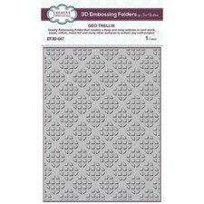 geo trellis  3D embossing folder -creative expressions sue wilson - ef3d-047