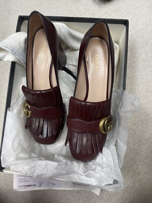 gucci marmont shoes red