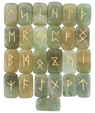 Aventurine Cube Rune Set Crystal Stones Set Elder Reiki Healing gemstone 25 Pcs