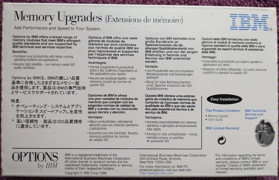 Options by IBM 01K1139 Non-Parity DIMM 256MB 100MHz 3.3V - Image 2 of 3
