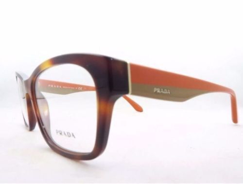Prada Glasses VPR10F 51-16 2bx-101 135 Black and Orange RX  display picture 1