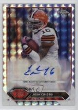 2023 Composite Topps Chrome Geometric Refractor Josh Cribbs #TCA-JC Auto a8r