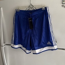 Vintage 2005 Adidas Blue Satin Soccer Shorts Men  s Size Medium New
