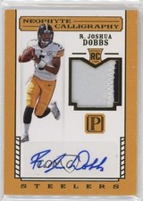 2017 Pantheon Neophyte Calligraphy Rookies Gold 34/49 R Joshua Dobbs Auto 19fe