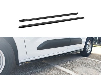 Side Skirts Extensions for Toyota Proace City Electric SHORT 2022- Black