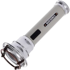 Barebones Living Flashlight White Aluminum Steel One Piece Construction LIV-190