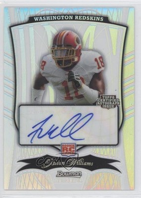 2009 Bowman Sterling Refractor 52/75 Jaison Williams #112 Rookie Auto RC 0a7