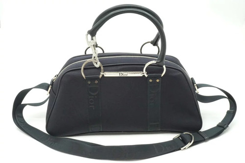 Dior Christian Hardcore Galliano Mini Boston Shoulder Bag Rhinestone *Tye2609