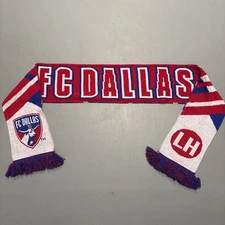 FC Dallas Scarf Lamar Hunt Diagonal Pattern Ruffneck MLS Soccer