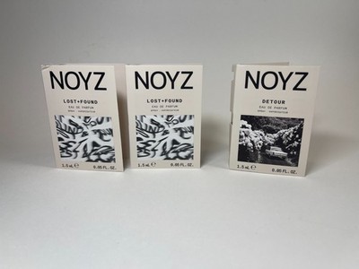 Noyz Lost + Found & Detour EdP Perfume Sample Spray Vials 0.05 fl oz ea New