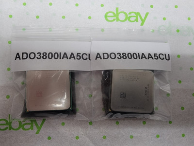 LOT OF 2 AMD Athlon 64 X2 3800+ 2.0GHz Dual Core AM2 CPU Processor ADO3800IAA5CU