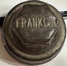 1920s Vintage Franklin Brass Wheel Grease Center Cap Hubcap Dust Cover Old 56 1920s Vintage Franklin Brass Wheel Grease Center Cap Hubcap Dust Cover Old 56