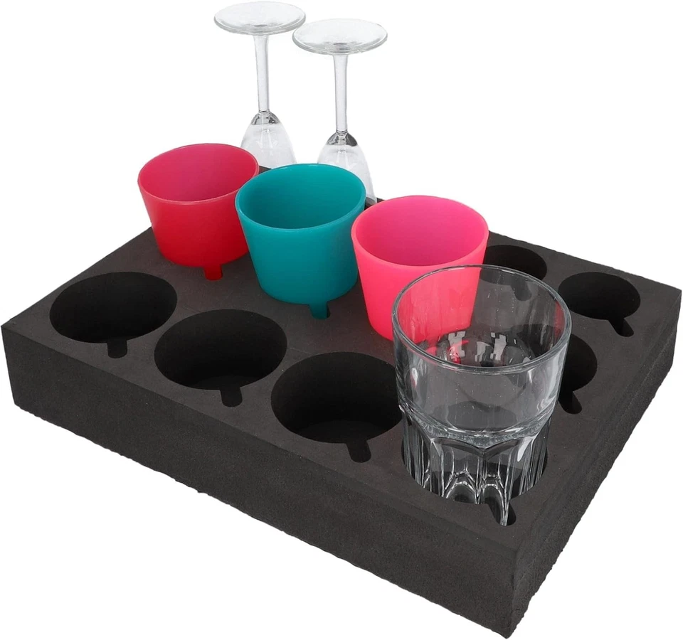 Wohnwagen Wohnmobil Tellerhalter Geschirrhalter Tassenhalter Set Schaumstoff - Bild 2 von 4