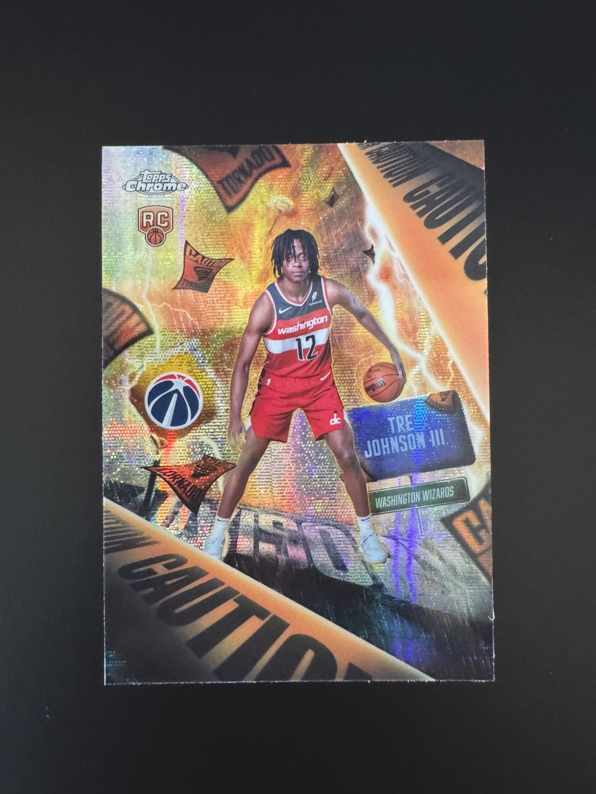 2025-26 Topps Chrome Tre Johnson III #AD-6 Rookie Advisory Case Hit SSP Wizards