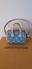 Louis Vuitton Micro Speedy Denim Borsa Charm M01710 con Scatola Sacchetto Antipolvere Ricevuta