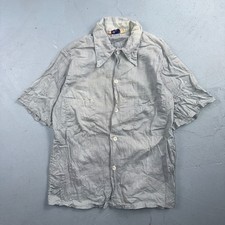 VTG 1950s Hallcrest Sportswear Button Shirt Rockabilly 50s Faded Stained Rare