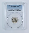 1942-D Mercury Dime MS64 FB PCGS Blue Label