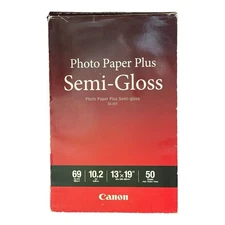 NEW Open Box -Canon SG-201 13 x 19 in Semi-Gloss Printer Photo Paper, 50 Sheets